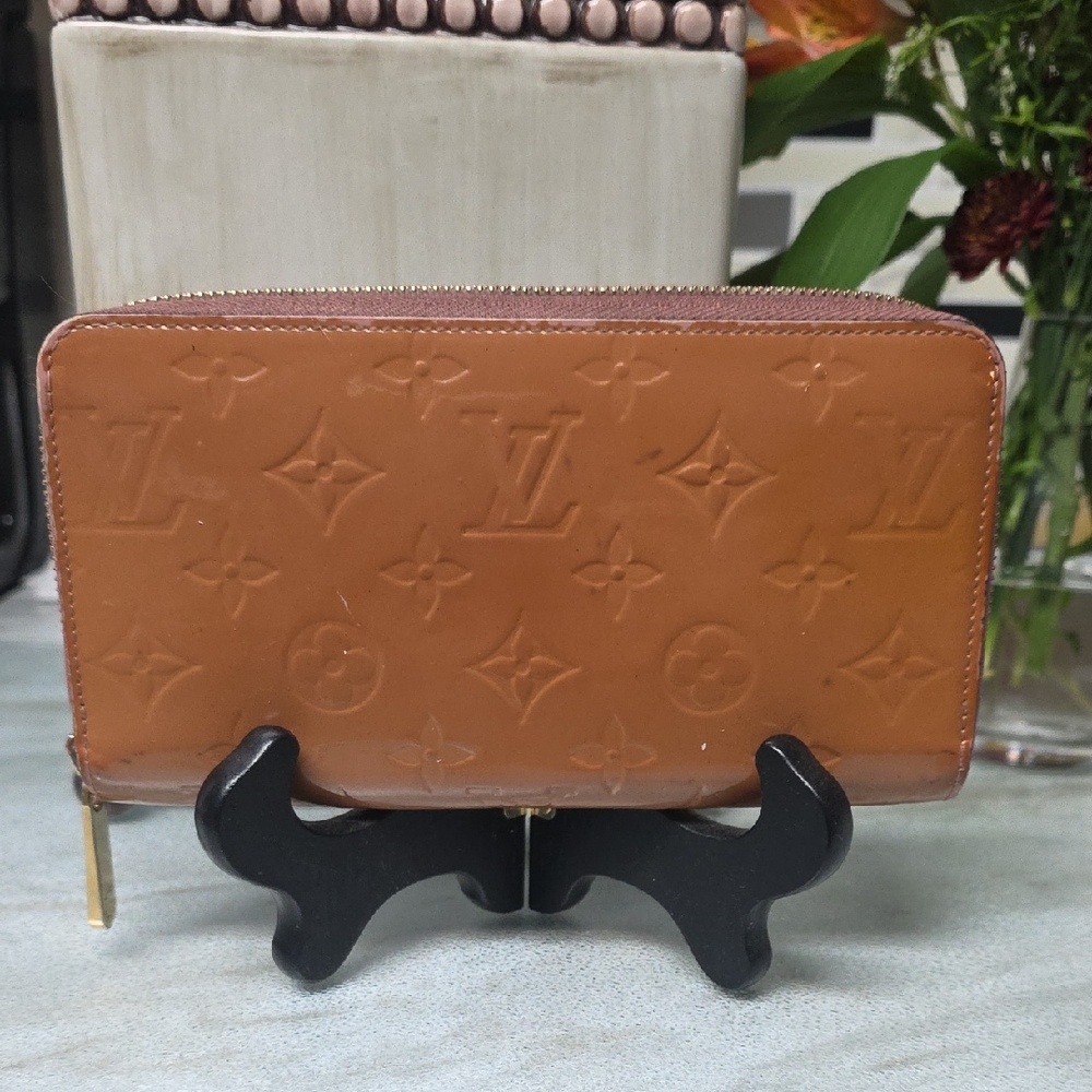 Louis Vuitton Tan Monogram Zipper Wallet